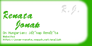 renata jonap business card
